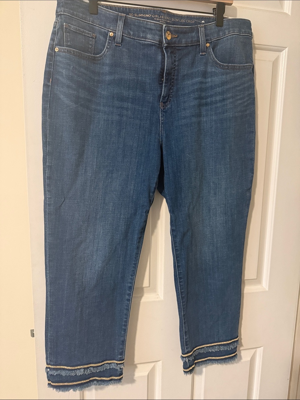 Chico's Medium Blue Cropped Slim Leg Jeans
